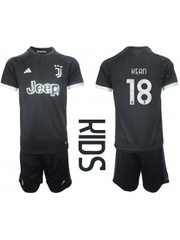 Juventus Moise Kean #18 Replika Tredje Kläder Barn 2023-24 Kortärmad (+ byxor)